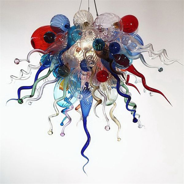 

modern decoration lamps chandeliers lamp italian murano pendant living meeting room 24x24 inches hand blown glass chandelier with led bulbs