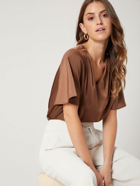 

motf premium relaxed fit butterfly sleeve w3ew#, White
