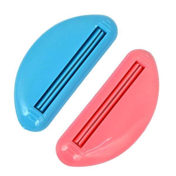 

pcs practical manual toothpaste squeezers extruder roolling for home bathroom accessories (blue and red random) bath accessory set