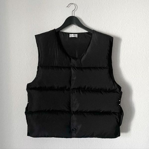 

men's vests 22ss down vest askyurself jacket men women eu size 100% cotton fashion autumn winter grunge clothes jaqueta, Black;white