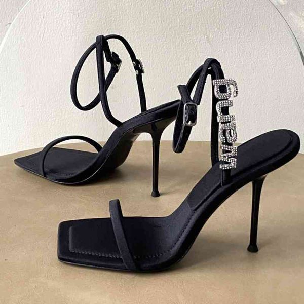 

sandals high-heeled sandals diamond ladies decoration super high shoes mjq1, Black