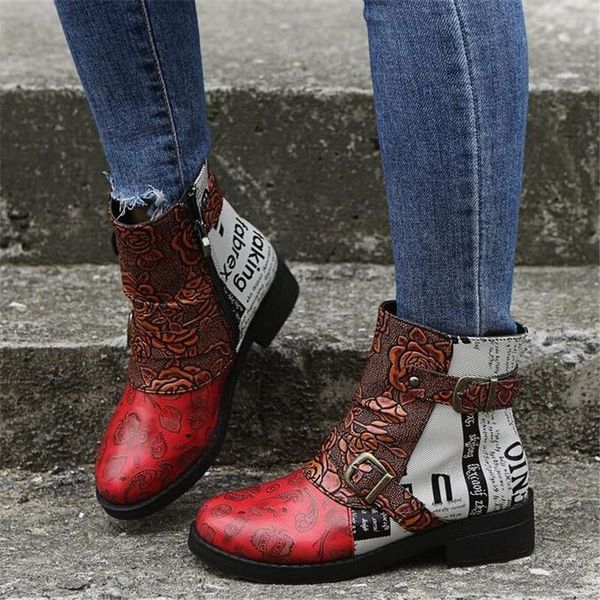

boots plus size platform women's autumn winter style casual womens shoes side zipper fashion women bottom riding, Black