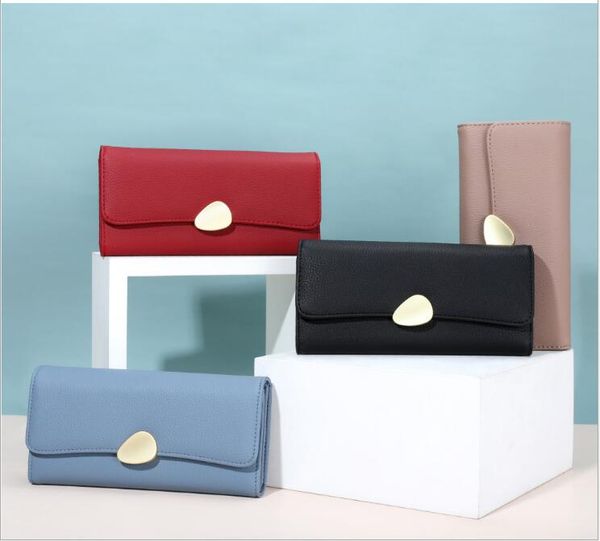 

hbp pu wallet fashion women purse card holder t5654-004, Red;black
