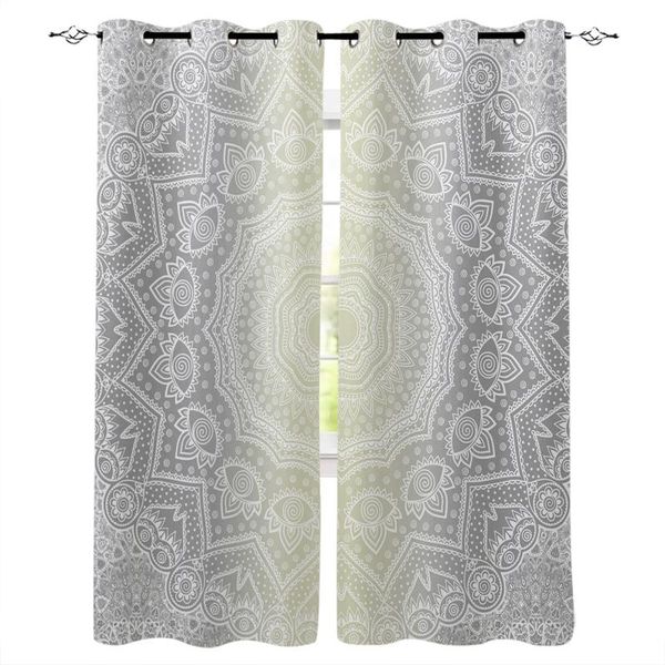 

curtain & drapes mandala pattern gradient window curtains living room bedroom kitchen for children treatment