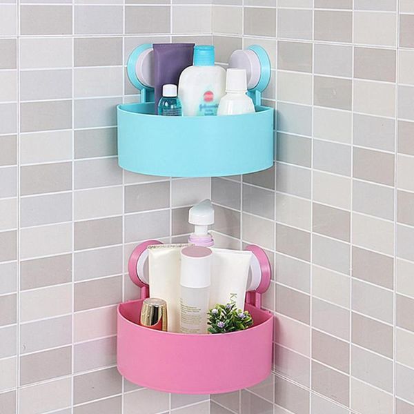 

bathroom storage & organization 1pcs home wall mount shelf corner drain shower organizer strong cup basket ultra