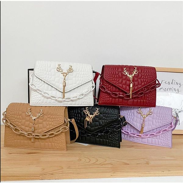 

evening bags chain small square bag pu leather messenger ladies 2021 simple and fashionable shoulder luxury handbag sac
