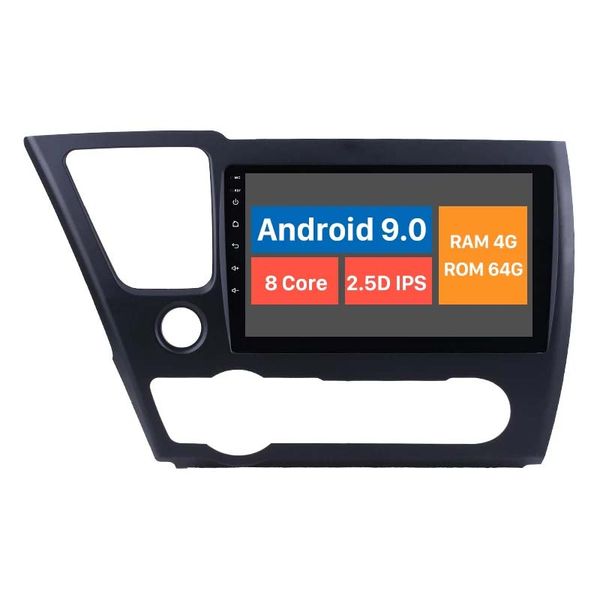 

auto car dvd multimedia palyer for 2014-2017 honda civic 9 "android 10.0 bluetooth hd 1024*600 touchscreen autoradio