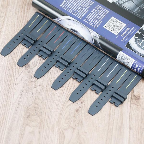 

watch bands men's accessories rubber strap for black water dinton yacht gmt explorer women's silicone 20mm 21mm, Black;brown