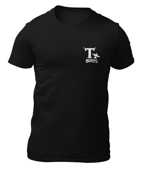 

T-shirt-Grease the Birds-t-shirt -, White;black