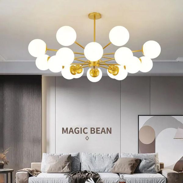 

bean chandelier simple modern living room bedroom lighting set northern european creative light multi-light source pendant lamps