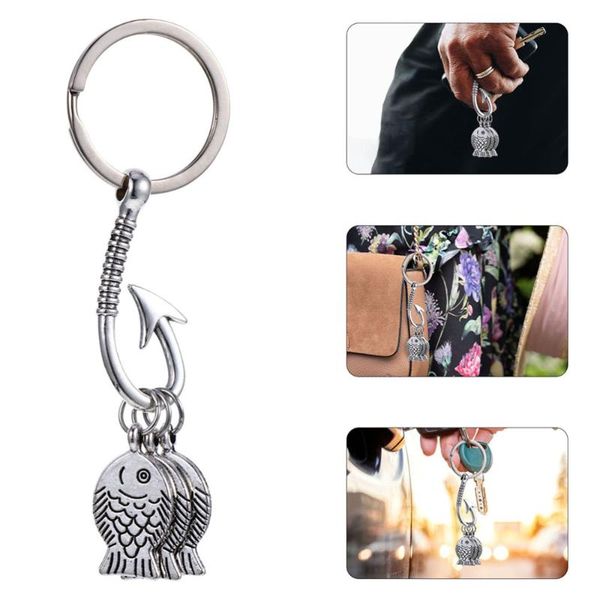

gift wrap 2pcs festival keychains creative fishhook key chains bag keys decor