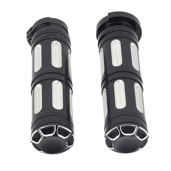 

handlebars 2pcs handlebar grip bamboo shape anti-corrosive modified parts cnc 25mm aluminium cover for vrsc/xl/xr/dyna/softail/touring mode