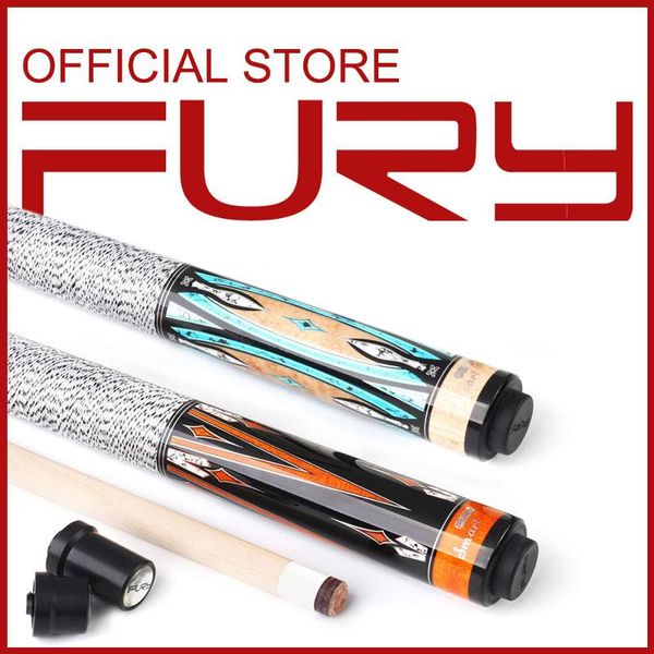 

fury dp series pool cue billiard stick kit fashionable digital engraving style maple shaft 13mm tip suitable for american 8 ball cues