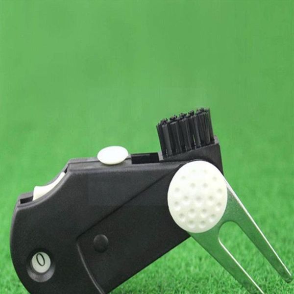 

golf training aids green fork five-in-one tool foldable multifunctional accessory scoring lawn putter mark with portable n0s4