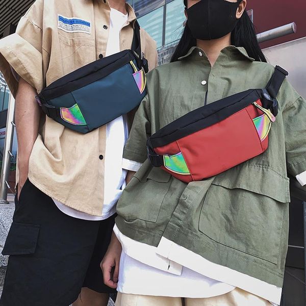

tide brand chest bag korean ins street hip hop diagonal slung casual shoulder personalized ladies purse waist bags