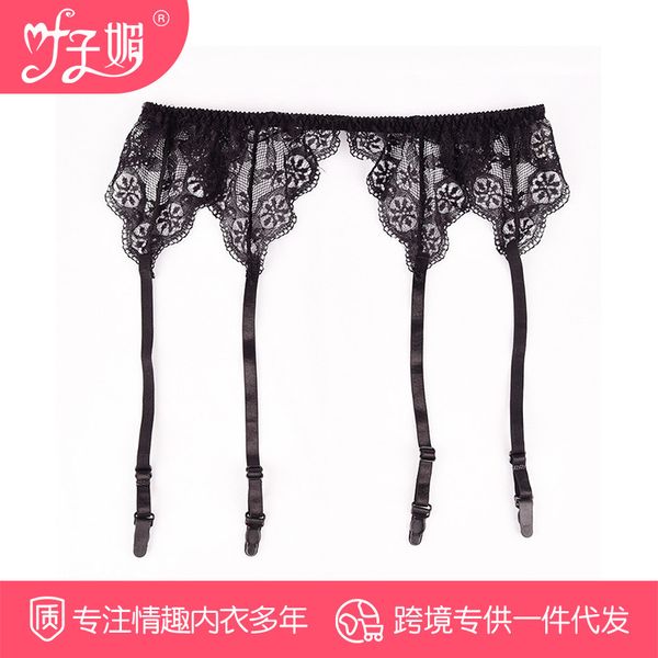 

garters fashion women's fun underwear accessories lace strap 3035, Black;white