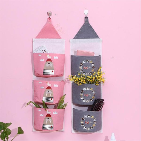 

storage boxes & bins hanging bag holder wall mounted door pouch bathroom organizer