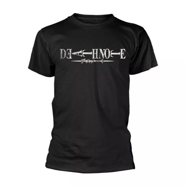 

death note official logo t-shirt men unisex, White;black