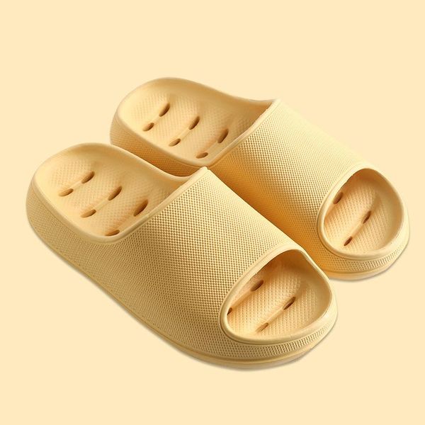 

female summer home slipper women's solid color slides women indoor househole breathable eva slippers bathroom soft soled shoes, Black