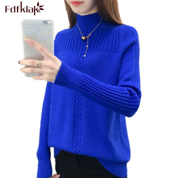 

women's sweaters turtleneck women sweater winter warm female jumper thick christmas ribbed knitted pullover pull hiver femme p, White;black