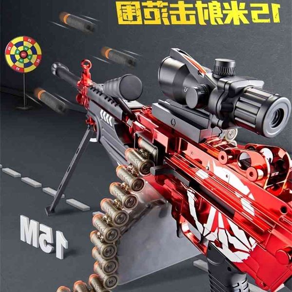 

0135soft bullet m249 light machine electric continuous firing pineapple big m416 simulation gatling children's boy toy gun
