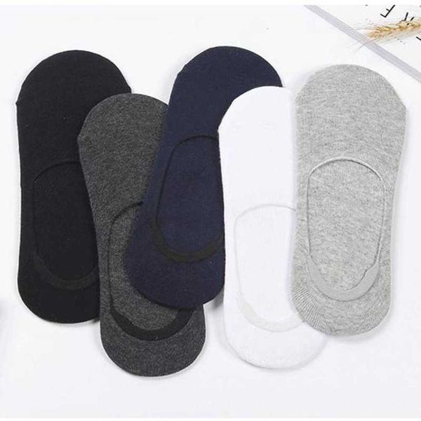 

boat men's summer business pure cotton light mouth silicone slip invisible versatile socks, Black