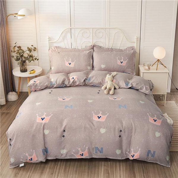 

bedding sets 3/4pcs fashion flower printed set comforter bed linen include duvet cover sheet pillowcase twin full  size