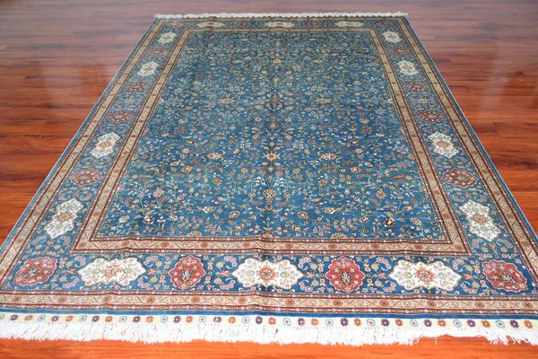 

carpets 7x10feet hand knotted flowers rug all over silk carpet