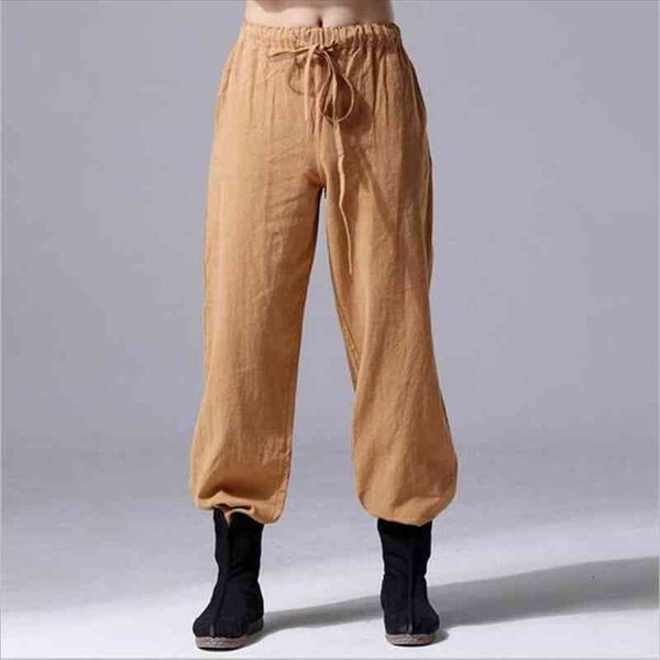

autumn casual fashion men linen pants trousers plus size brand mens harem pants black white blue red m- 5xl big size