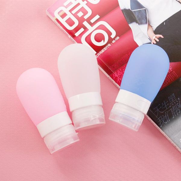 

storage bottles & jars 38/60/80mltravel vacation small-capacity silica gel bottle cosmetic shampoo dispenser candy-colored simple style loti
