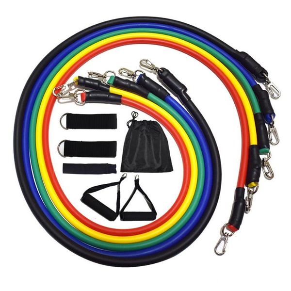 

portable exercise resistance band set fitness workout tubes practical training tensile expander equipment yoga bands