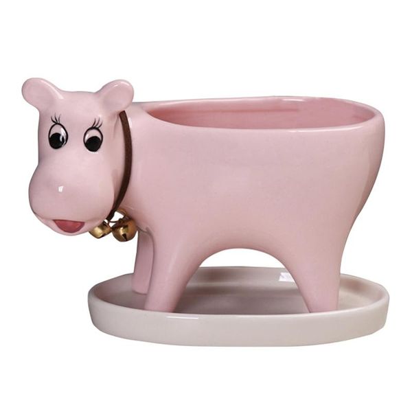 

mini flowerpot with drainage function miniature ceramic creative cartoon dog flower vase puppy resin planter vases