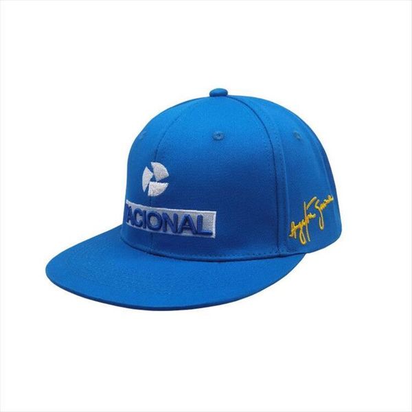 

summer ayrton senna hip hop cap adjustable baseball caps men embroidered dad snapback hats, Blue;gray