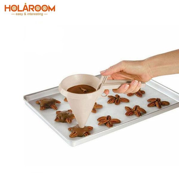 

baking & pastry tools practical chocolate fondant dispenser separator funnel hand-held cream batter icing candy