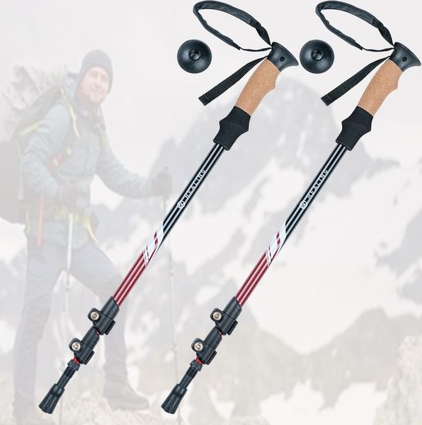 

trekking poles anti hiking walking trail stick with sweat absorbing eva grips canes sticks