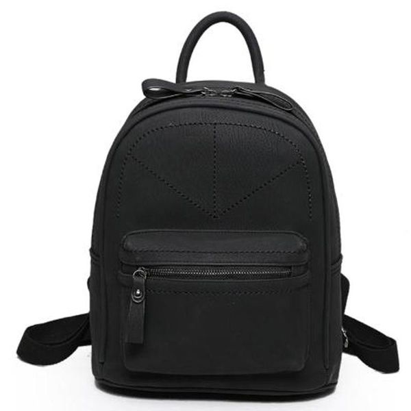 

outdoor bags retro matte leather backpack shoulder bag korean version of the tide female college wind british travel