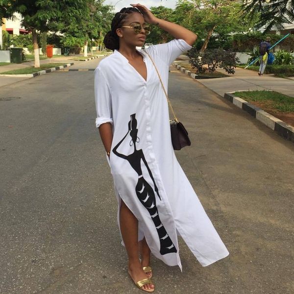 

dresses 2xl 3xl plus size african for women casual slim patchwork color maxi elegant long dress africa clothing, Black;gray