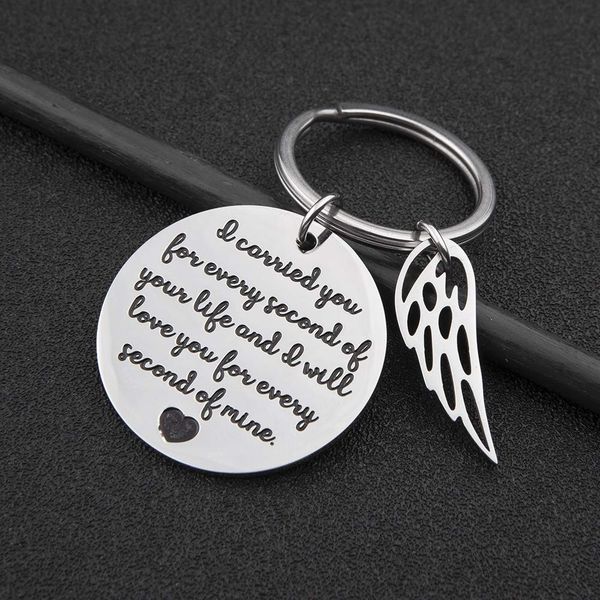 

memorial gift remembrance keychain loss of baby infant child miscarriage keepsake charm pedant jewelry sympathy giftsdio chan contact, Slivery;golden