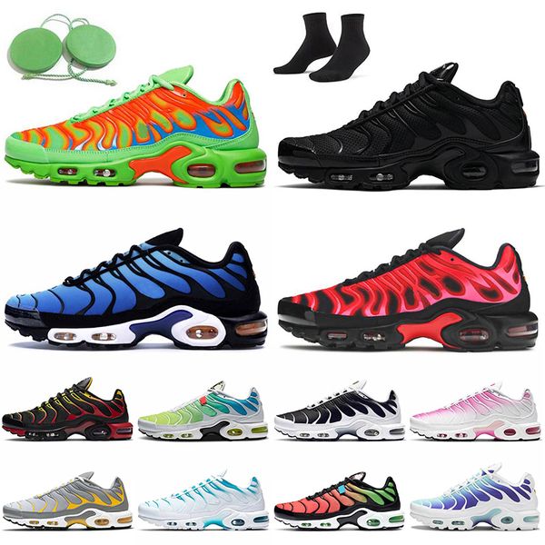 

big size 46 mens trainers running shoes pus tn mean green white hyper blue university red triple black atlanta women sports sneakers pink fa