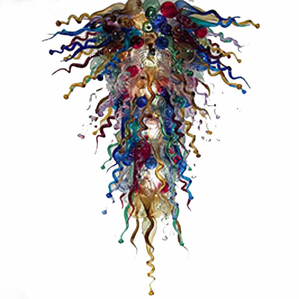 

multicolor glass chandelier hand blown glass art decoration lamps