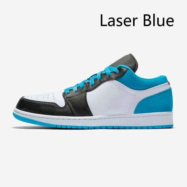 

multicolor 1 low mens black cyber toe laser blue basketball shoes 1s men women trainers sports sneakers 5.5-117dwq
