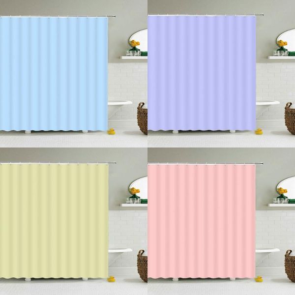

shower curtains solid color bathroom curtain gradient waterproof polyester bath home decor screen