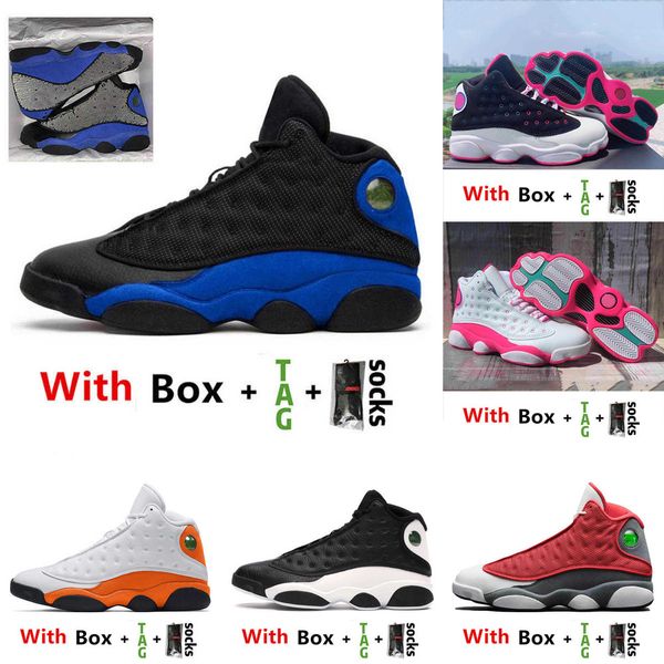 

with box 2021 jumpman 13 13s athletic basketball shoes for men women hyper royal xiii red flint court purple lakers bred island mens