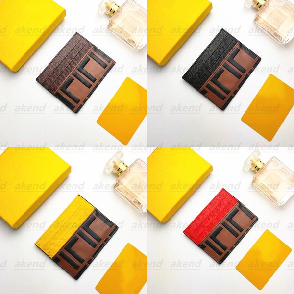 

genuine leather purse card holder luxurys handbags designer wallet men women's holders coin black lambskin mini wallets key pocket inte, Red;black