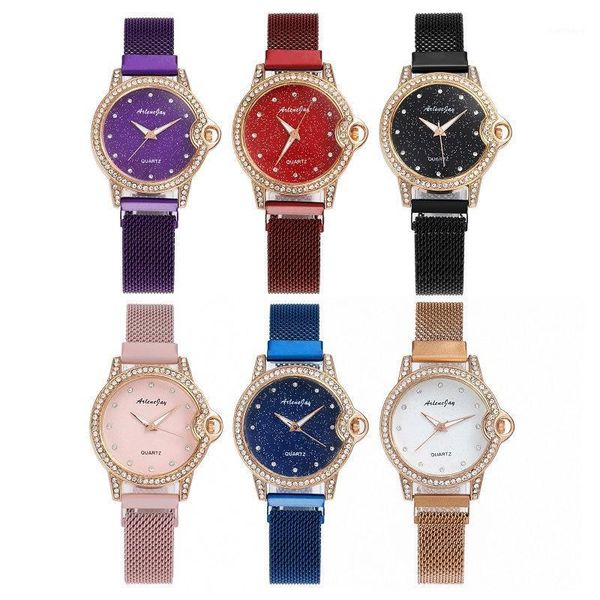 

wristwatches belt ladies watch korean version of simple student quartz explosive style diamond fashion casual, Slivery;brown