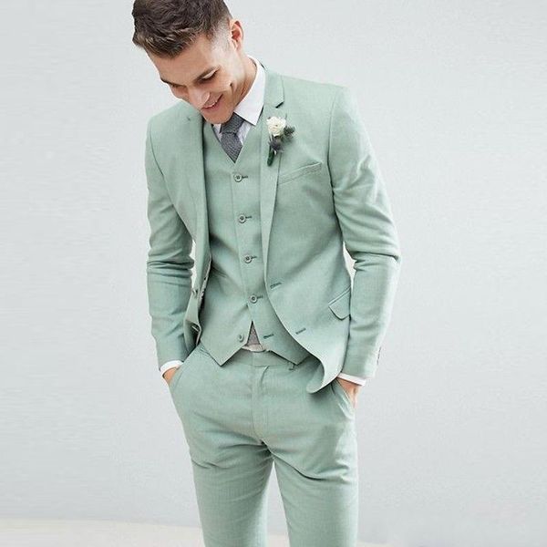 

two buttons groom tuxedos notch lapel wedding/prom/dinner groomsmen men suits blazer (jacket+pants+vest+tie) w1345, Black;gray
