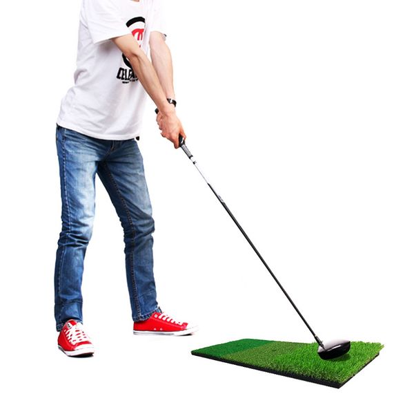

golf hitting 3in1 collapsible turf grass chipping mat launch pad for backyard practice putting training aids indoor outdoor
