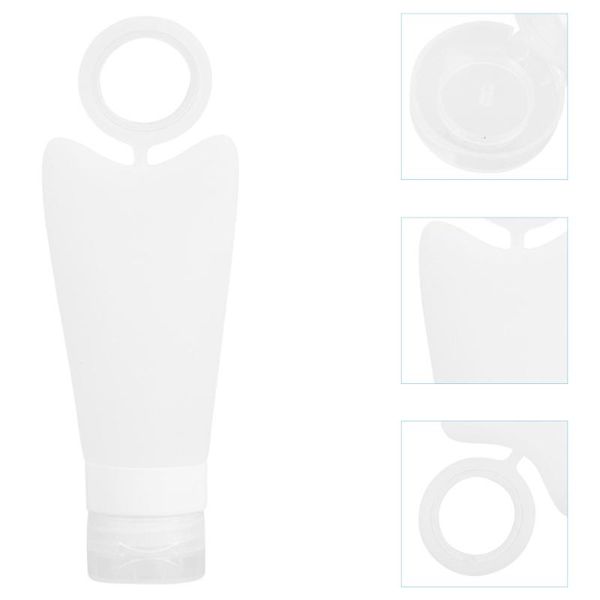 

storage bottles & jars 1 set of 2 face wash containers lotion multipurpose silicone