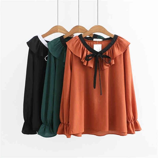 

sleepwear summer chiffon korean blusa arc plissado de longa women's t-shirt plus size female a300 blousa aanj, Black;red