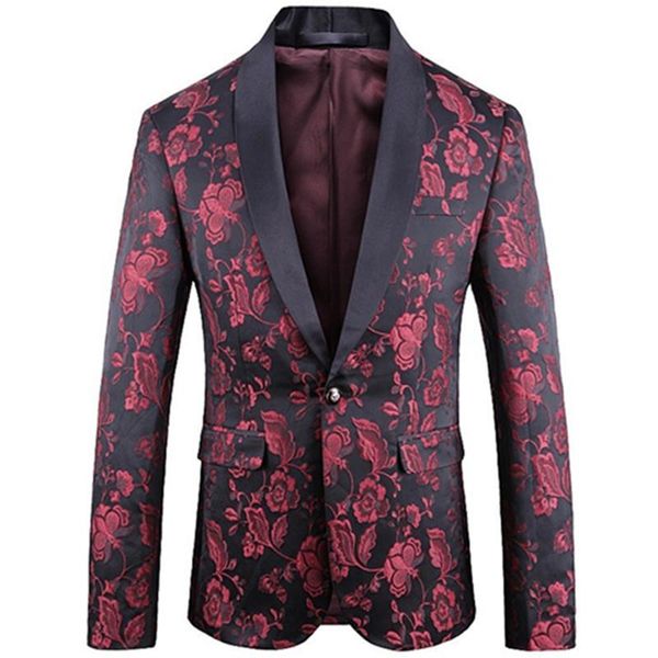 

men's suits & blazers men jacquard embroidery groom tuxedo jacket singer party prom male stage costumes luxury clothes suit coa, White;black